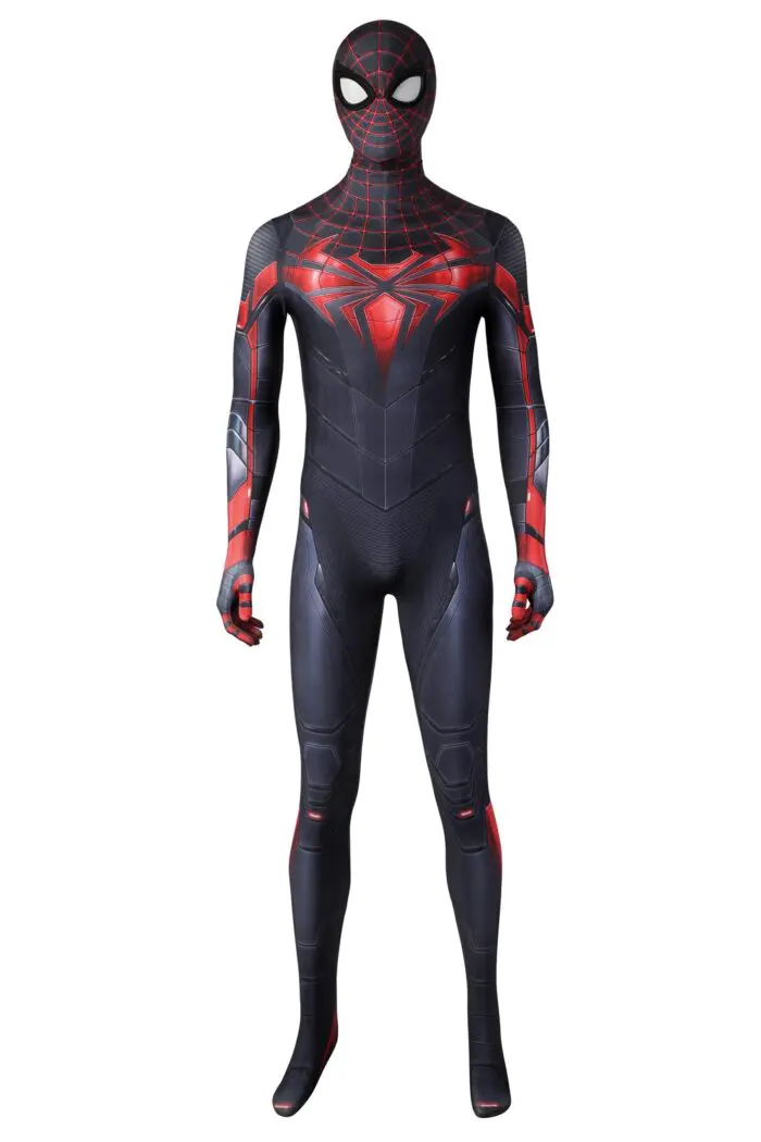 Spider-Man PS5 Advanced Tech Suit Cosplay Costume Miles Morales Body Suit Zentai