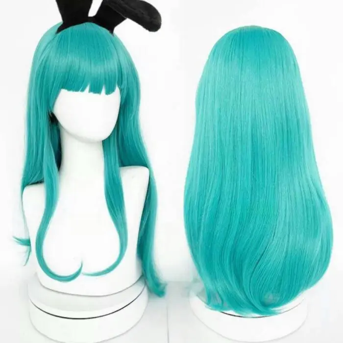 Dragon Ball Bulma Cosplay Wig + Rabbit Ears