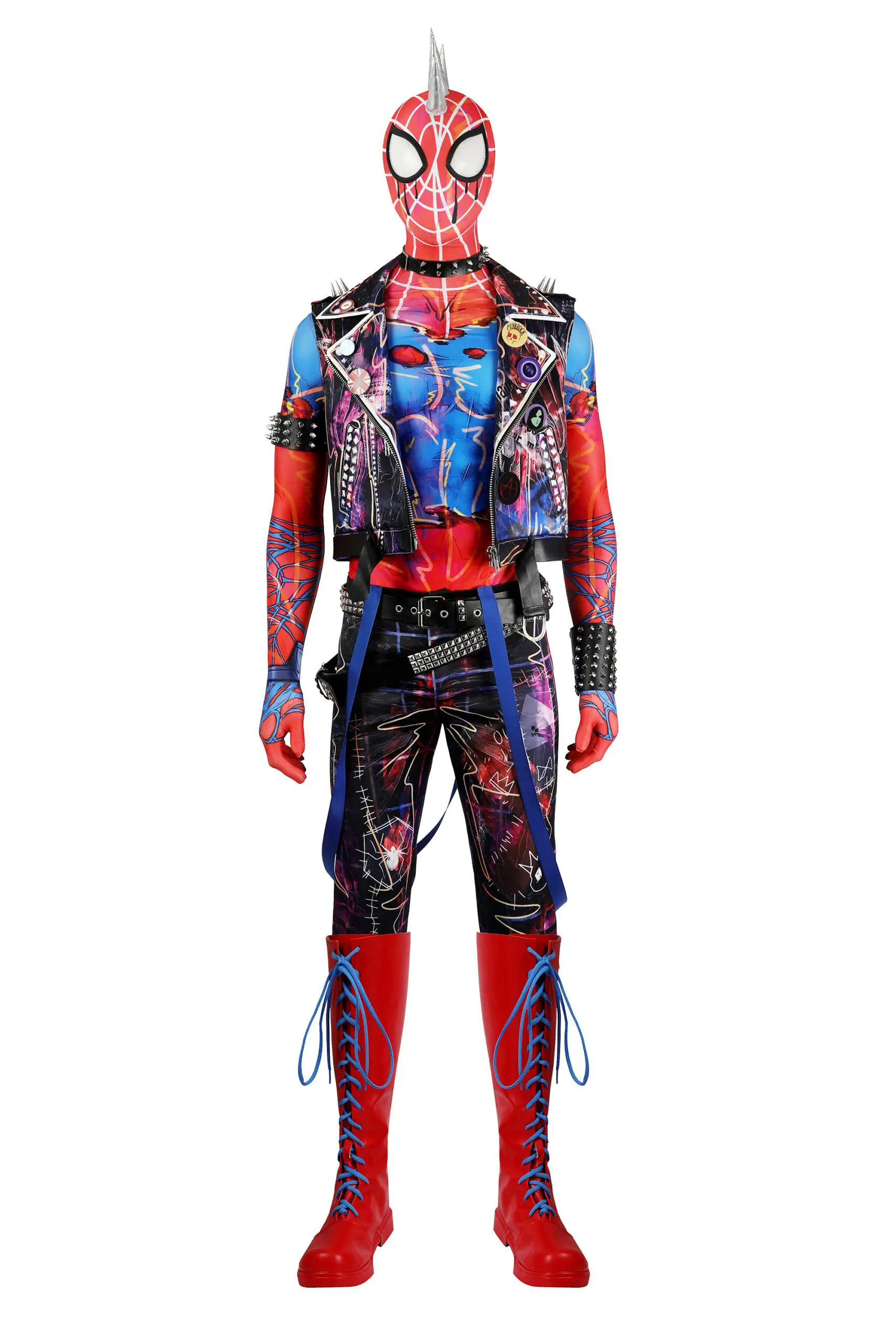 Spider-Man Into the Spider-Verse Spider-Punk Cosplay Costume Hobart Jrcos