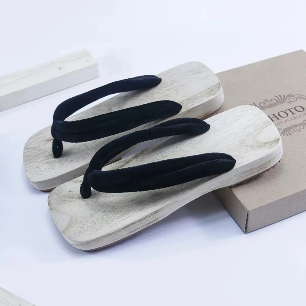 Getas Large Sizes Japan Kimono Shoes Sandals White