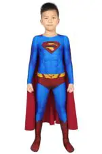 Superman Returns Cosplay Costume Kid Child Jumpsuit Halloween