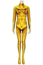 Wonder Woman Diana Golden Armor Cosplay Costume Body Suit Jrcos