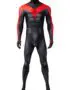 Nightwing Robin Cosplay Teen Titans The Judas Contract Costume Red Body Suit Zentai Jrcos