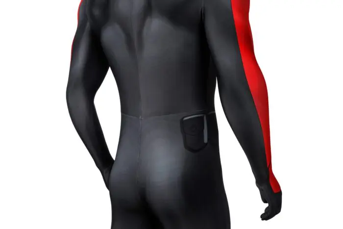 Nightwing Robin Cosplay Teen Titans Costume Red Body Suit - Image 7