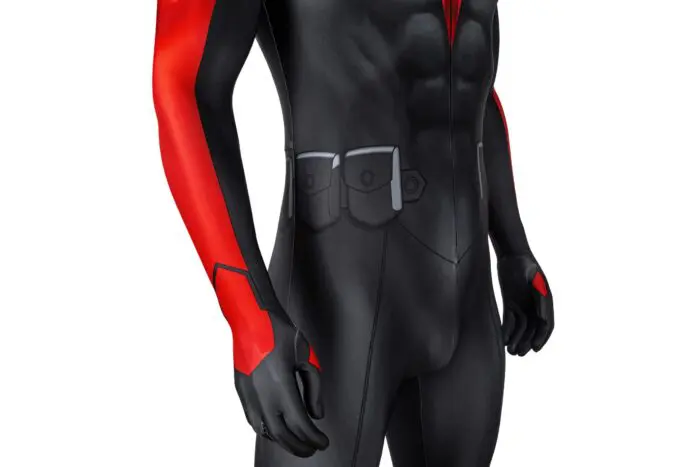 Nightwing Robin Cosplay Teen Titans Costume Red Body Suit - Image 11