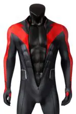 Nightwing Robin Cosplay Teen Titans Costume Red Body Suit - Image 10