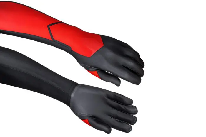 Nightwing Robin Cosplay Teen Titans Costume Red Body Suit - Image 12