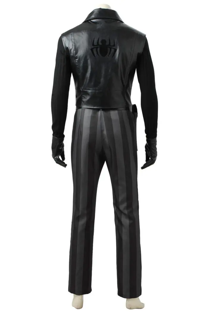 Spider-Man Into the Spider-Verse Noir Cosplay Costume - Image 8