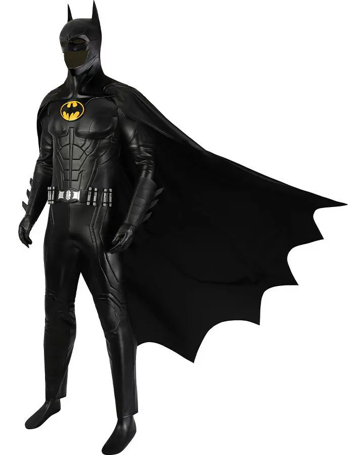 The Flash Batman Bruce Wayne Michael Keaton Cosplay Costume Mask Shoes Jrcos