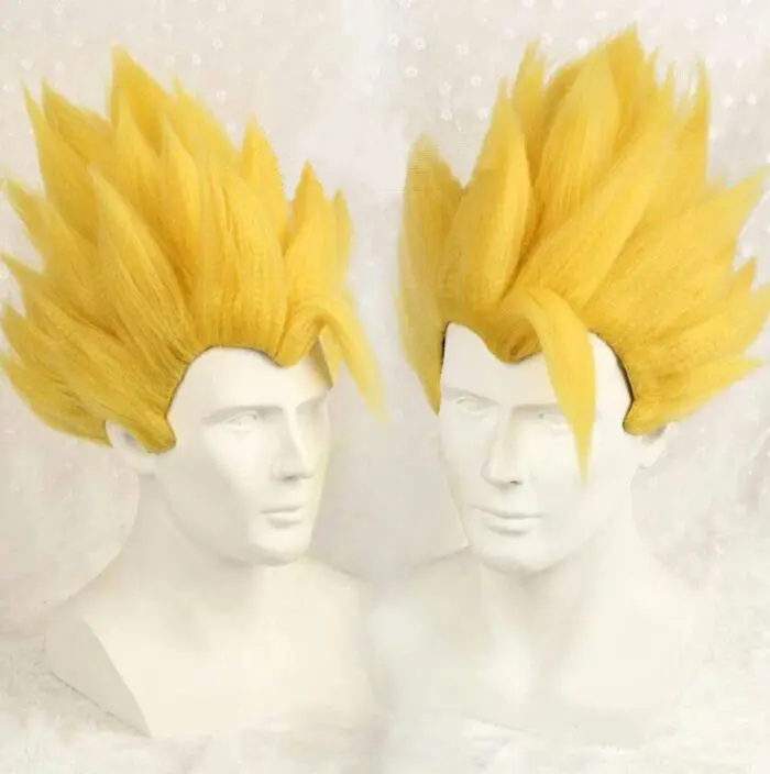 Son Gohan Goku Super Saiyan Blond Cosplay Wig Dragon Ball Styled