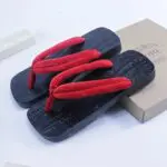 Getas Large Sizes Japan Kimono Shoes Sandals Red