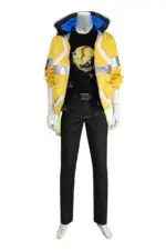 Cyberpunk 2077 Game Cosplay Costume Full Set Light Collar Jrcos