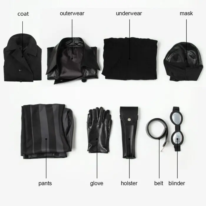 Spider-Man Into the Spider-Verse Noir Cosplay Costume - Image 16