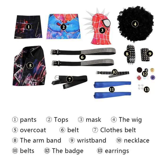 Spider-Man Spider-Punk Cosplay Costume Hobart - Image 18