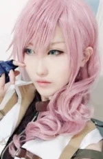 Final Fantasy XIII 13 FF13 Lightning Eclair Farron Cosplay Wig Jrcos