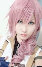Final Fantasy XIII 13 FF13 Lightning Eclair Farron Cosplay Wig Jrcos