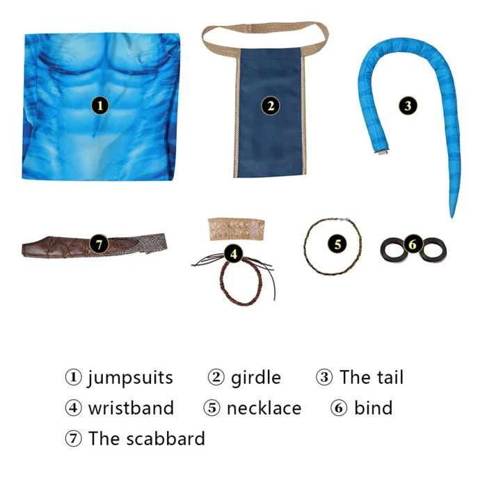 Avatar 2 The Way of Water Jake Sully Cosplay Costume - Image 15