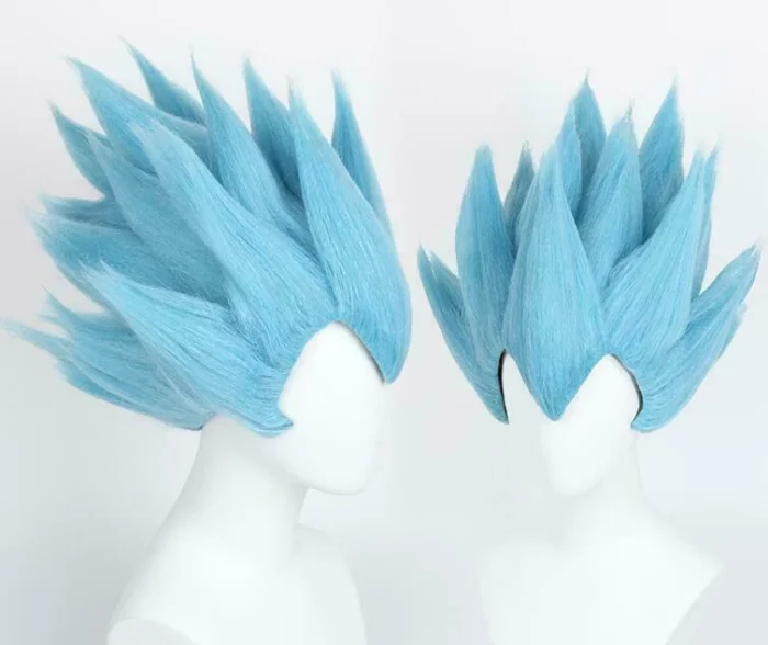 Vegeta Goku Super Saiyan Blue Cosplay Wig Dragon Ball Styled