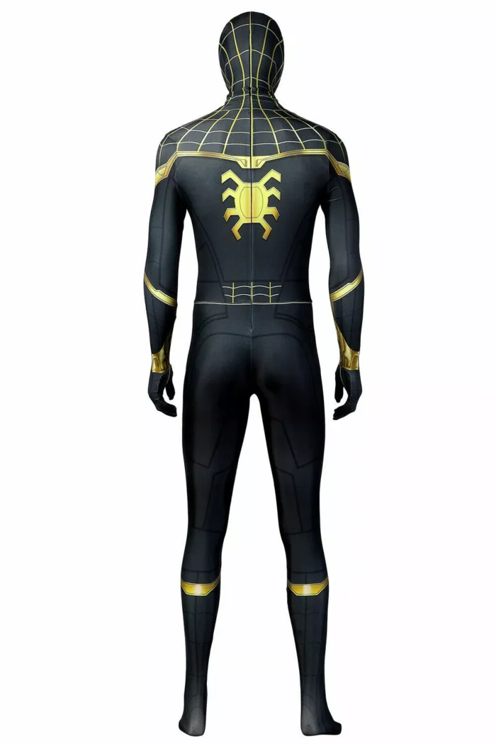 Marvel Spider-Man No Way Home Black & Gold Suit Cosplay Costume Body Zentai