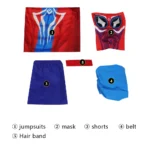 Indian Spider-Man India Pavitr Cosplay Costume Bodysuit - Image 17