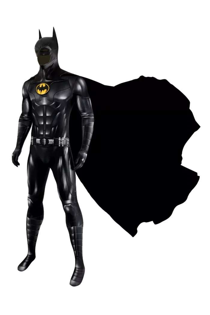 The Flash Batman Bruce Wayne Michael Keaton Cosplay Costume Body Suit Zentai Mask Jrcos