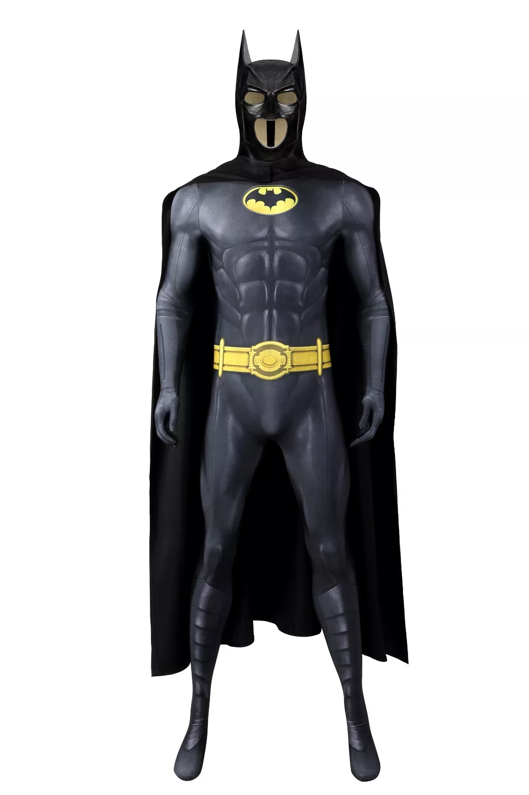 The Flash Batman Bruce Wayne Michael Keaton Cosplay Costume Body Suit Zentai Mask Jrcos