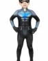 Nightwing Cosplay Costume Kid Child Batman Arkham City Jumpsuit Halloween