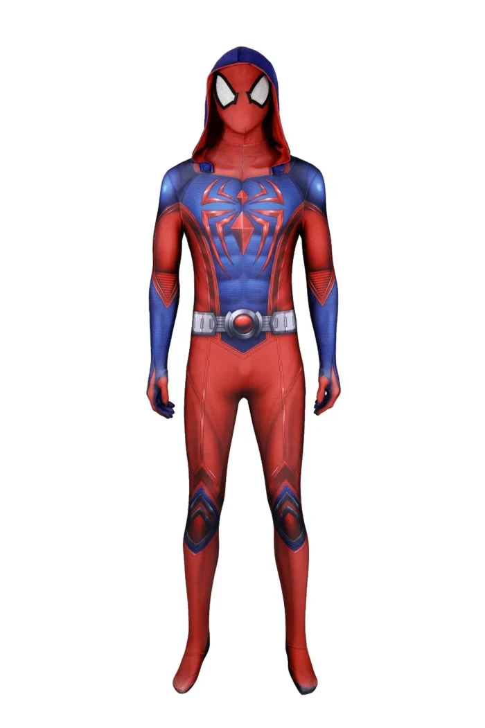 Spider-Man 2 Peter Parker Scarlet Cosplay Costume Game Body Suit Zentai Jrcos