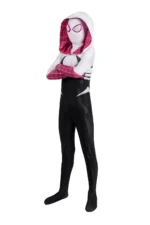 Spider-Man Gwen Cosplay Costume Kid Child Jumpsuit Across the Spider-Verse Jrcos