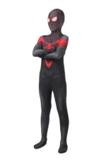 Spider-Man Miles Morales Marvel Cosplay Costume Kid Child Jumpsuit Jrcos